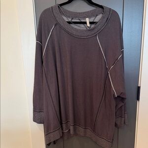 FP Movement by Free People Gray Oversized Jacket